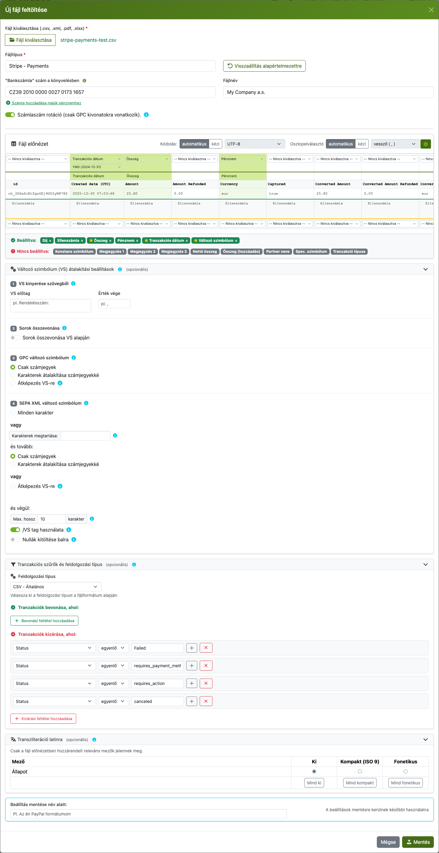 Feltöltési modal annotációkkal